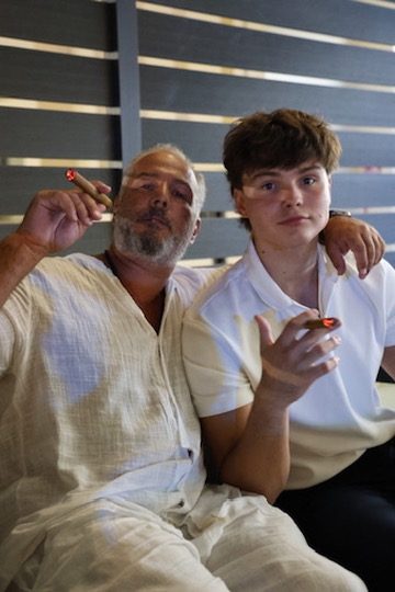 Marco with his son